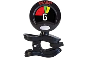 Snark SN6X Clip-On Tuner for Ukulele, Black, 1.8 x 1.8 x 3.5 inches