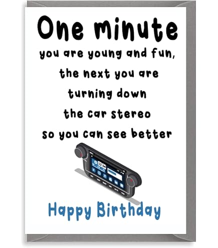 Geburtstagskarte „Another Year Closer To Velcro Shoes“ – Witzig, Umweltfreundlich, Mit Umschlag