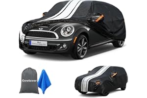 Cowtcver Car Cover Waterproof Breathable Allweather, Outdoor Cover Custom Fit Mini Cooper/One Convertible 2004-2025, 10 Layers Full Car Cover Snow Sun Rain UV Dust All Weather Protection With Zip.