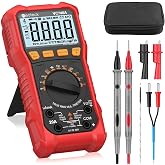 Neoteck Digital Multimeter 6000 Counts Electrician Polymeter Tester with High Voltage Symbol Warning for AC/DC Voltage/Curren