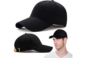 TENZAR Plain Baseball caps for Mens and Womens with Adjustable Buckle, Baseball caps Men s is Sports Cap for Men's Accessories, Black Cap can use Running, Gym, Fashion, Office and Outdoor Men caps.