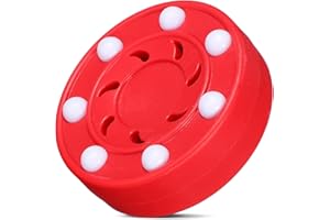 Garneck Hockey Set for Outdoor Street Hockey Puck for Fun and Training - Ideal for Street Hockey, Ice Hockey and Roller Hockey, Robust Quality and Versatile Use