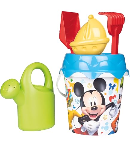 Smoby La Reine Des Neiges – Seau De Plage Garni : Tamis, Râteau, Pelle, Arrosoir, Moule à Sable – Dès 18 Mois
