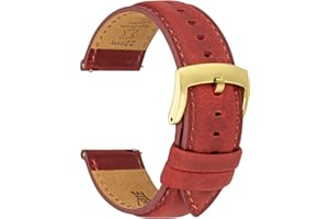 CORROPELLE Leather Watch Straps Quick Release, Vintage Elegant Top Grain Leather Watch Strap Bands Replacement for Men and Women, Watch and Smartwatch, Choice of Width - 18mm 19mm 20mm 21mm 22mm