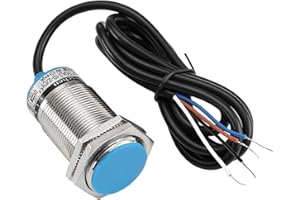 Heschen Interruptor de sensor de proximidad capacitivo M30, tipo escudo, LJC30A3-10-Z/CY, detección 1-10 mm, 10-30 V CC 200 mA, PNP NO+NC, 4 cables