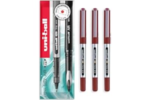uni-ball Eye Micro UB-150E Gel Ink Pen - 0.5 mm - In Envelope Packaging (Pack of 3, Red)