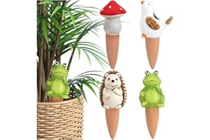 COM-FOUR® 4 x automatyczne nawadnianie roślin domowych, dozownik wody dla roślin, stożki gliniane do podlewania kwiatów, hydrospikes (04 sztuki, mix 3)