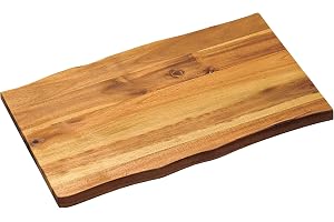 Kesper 28502 skär- och serveringsbräda 45 x 27 cm av akacia, trä, brun, 45 x 27 x 2 cm