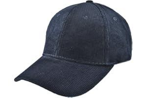 Melegari Berretto Baseball di Velluto a Costa fine, Peter | Puro Cotone | Taglia Unica Regolabile | Autunno Inverno | Uomo/Donna