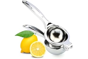 H&S Presse Citron - Presse Agrumes Manuel pour Citrons, Citrons Verts & Oranges - Extracteur de Pulpe à Levier Robuste pour Agrume & Citron, Presse-Agrumes à Jus de Fruits