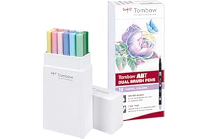 Set De 18 Rotuladores Dual Brush Colores Pastel Tombow