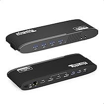 4k Monitor Plugable 13-in-1 USB-C Triple Monitor Docking Station