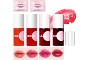 SUNJING Mini Rouge LèVres Gloss Brillant Glosse Levre 4 Couleurs Longue Tenue Lip Kit Liquide Teinte Tint Korean Stain Femme Teinture Hydratante Joues