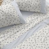 Burrito Blanco Bed Sheet Set 50% Cotton 50% Polyester Bed 150-160 Blue | 4 Pieces: Fitted Sheet, Top and 2 Covers | 144 Threa