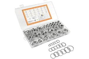 460 Pz Gjuten aluminium, Ställbrickor | Skruvmetall platt bricka, platt hydraulisk reparationsbricka, M6 M8 M10 M12 M14 M16 M