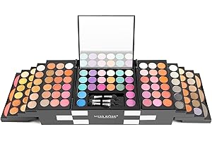BRILLIANTDAY Palette Fard À Paupière, Kit Maquillage Femme 148 Couleurs, Coffret avec Rouge à Lèvre, Pinceaux, Bâton Contour, Correcteur, Fard à Joues