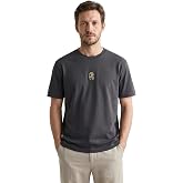 Elemge%100 Pamuk Compact Penye S&uuml;prem Nakışlı Trend Fit Erkek Tok Kumaş T-Shirt Rahat Kesim