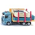 siku 3562, Prefabricated House Transporter, Toy Truck, 1:50, Metal,Plastic, Multicolour, Incl. House and Sticker Sheet