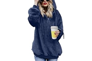 Tuopuda Felpe Tumblr Ragazza Donna Felpa con Cappuccio Donna Caldo Maniche Lunghe Autunn Invernali Felpe Eleganti Donna Sweatshirt Cerniera Sweatshirt Hoodies Donna Casual Top