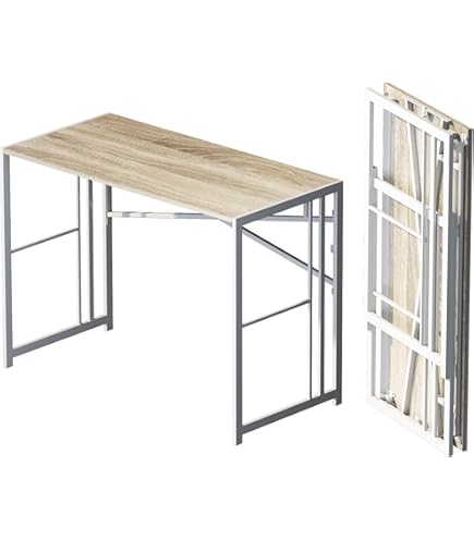 SKVSKV Wandgemonteerde klaptafel, inklapbaar zwevend bureau voor studie, functioneel hangend bureau voor thuiskantoor, werkstation, wasruimte, keuken, eetkamer, wit (80 x 40 cm, wit