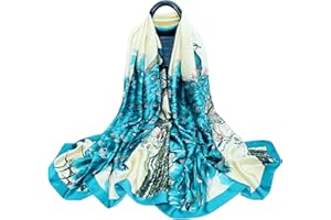WEIGEER Silk Scarf Women Bufanda de seda para mujer chal de gasa bufanda de loto pañuelo para delgada playa cinturón de hiyab chal de novia bufanda de gasa