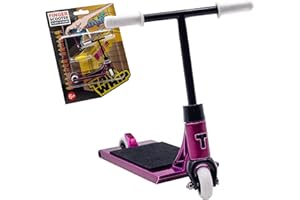 TAILWHIP Metal Finger Scooter - Mini Scooter Toy for Tricks, Promotes Hand Motor Skills - Compatible with Tech Deck Fingerboard, Skatepark and Finger Bike BMX, Purple