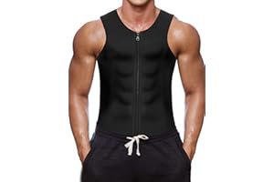 Bingrong Męska koszulka fitness, kształtująca figurę, koszulka pod pachy, z efektem pocenia się