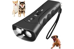 WEIMEIH Anti Barking Device for Dogs, Ultrasonic Dog Barking/Sonic Deterrents Device, 3 in 1 Handheld Waterproof Dog Training/Barking Control Device, Safe Frequency Anti Bark Stopper for Most Dogs