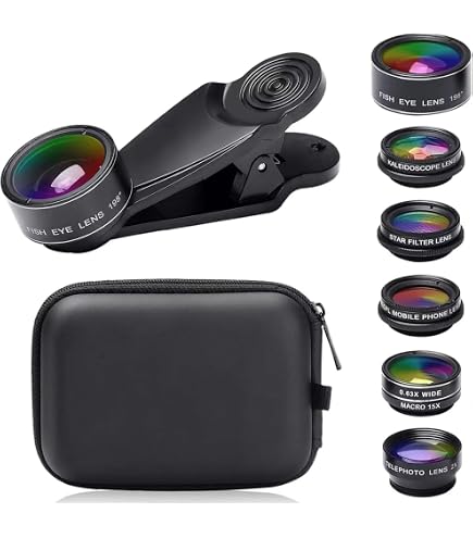 K-S-Trade Smartphone Kamera Linsen Set Für Xiaomi Redmi Note 9 Pro – 3in1: Makro, Weitwinkel, Fisheye