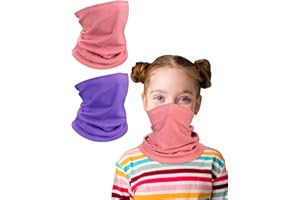 Kiiwah 2 Paia Scaldacollo per Ragazzo Ragazza, Multifunzione Scalda Collo Antivento Sciarpa Copricollo per Sport Sci All'Aperto