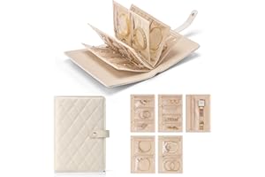 Vlando Prezent dla nauczyciela dla kobiet, podróżny organizer do przechowywania biżuterii, segregator pierścieniowy z przezroczystym zamkiem błyskawicznym, aksamitny woreczek na biżuterię na