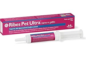 NBF Lanes | Ribes Pet Ultra Cane e Gatto, Pasta Appetibile 30 g, Supporto alla Rigenerazione di Pelle e Annessi