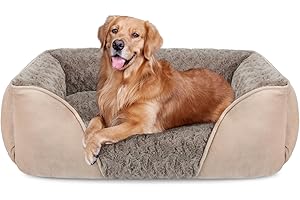 JOEJOY Duży rozmiar legowisko dla psa, nadające się do prania legowisko dla psa, antypoślizgowa poduszka antylękowa miękka wygodna dla dużych psów i kotów, 89x63x23cm