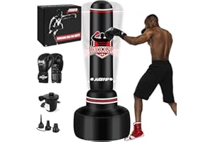 NZQXJXZ Punching Bag with Stand Adult 70”- Free Standing Boxing Bag with Boxing Gloves and Electric Air Pump, Women Men Stand Kickboxing Bags for Training MMA Muay Thai Fitness Beginners
