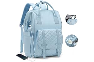 WINSPANSY Baby Lässig Wickelrucksack Wickeltasche Groß,Wasserdichter Wickeltaschen Rucksack,Babytasche Multifunktional für Mama und Papa