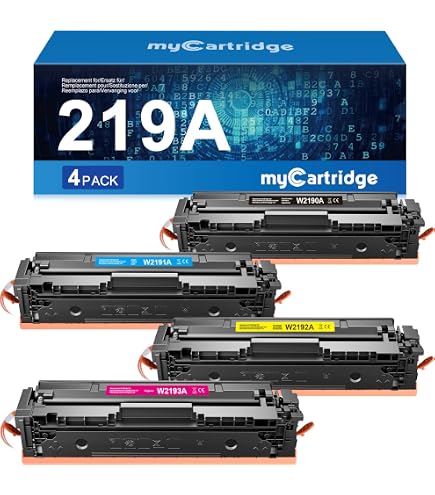Cartuchos De Tóner Negro 219A (Con Chip) - Paquete De 2, Compatibles Con HP Color LaserJet Pro MFP 3302/3202