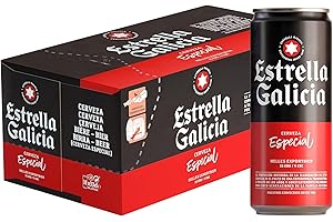 Estrella Galicia Especial - Cerveza Lager Especial, Pack de 10 Latas x 33 cl, Sabor Ligero y Amargo, Aroma a Lúpulo, 5,5% Volumen de Alcohol