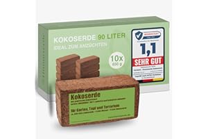 YAYAGO Humuserde I Kokoserde für Pflanzen 10 x 650g - 90L Kokoserde I Erde aus Kokosfasern I 100% natürlich & biologisch abbaubar I nährstoffarme Anzuchterde torffrei & ungedüngt für Hochbeete & Terrarien