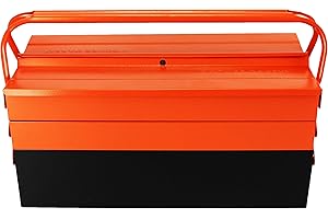 Fischer Darex - Caisse à outils métal - corps en acier rigide - Charge utile 25kg -Charnières acier- 5 compartiments