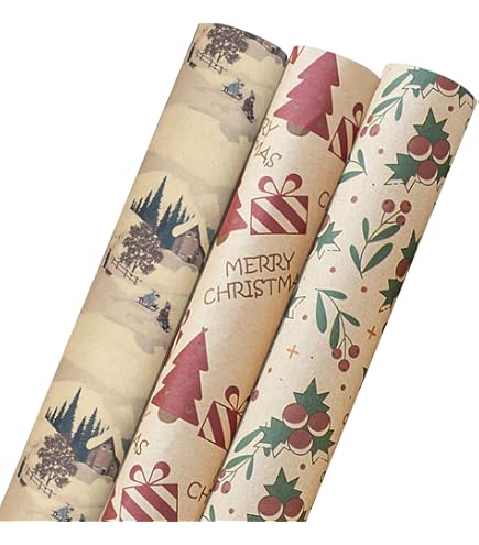 Lot De 25 Enveloppes C6 De Noël (114x162 Mm) - 5 Couleurs Avec étoiles Dorées En Relief - Papier Kraft, Fermeture Autocollante