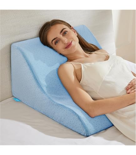 Coussin Cale Orthopédique Polyuréthane + Gel, Anti-reflux Et Ronflements, Fabriqué En Europe, Avec Traversin Amovible Et Housse Lavable