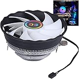 DS 1900RPM CPU Cooler, Aluminum Extrusion Cooling CPU Fan for LGA 775/1155/1156 (Axis Rainbow Auto Change, C Series)