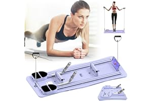 AISNY Conseil Réformateurs Pilates, Reformer Pliable pour Pilates Planche Fitness Multifonctionnelle Planche Pilates avec Compteur LED Rebond Automatique Poignée Réglable Planche d'exercice