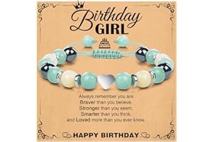 JZTRADING Bracelets For Teenage Girls Birthday Gifts Presents Adjustable Crystal Bracelet Jewellery