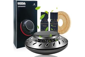 IKEDA SCENTS Deodoranti per Auto | Ciliegia Profumi Solare Diffusore di Profumo | Fragranza Forte e Duratura Profumo per Auto Aromaterapia | Odore Fresco Copre Gli Odori | Accessori per Auto per Uomini e Donne