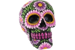 SOMETHING DIFFERENT Jones Home and Gift Viola Floreale Candy Skull Money Box