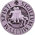 Knights Templar Seal Crusaders Crusades Solomons Temple 0.9" Enamel Pin Badge, 0.9 Inches Tall, enamel, enamel