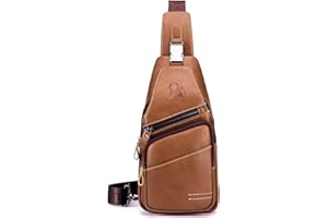 pundarika Skórzana torba na klatkę piersiową, męska, skórzana torba na ramię, biznesowa, czas wolny, torba crossbody, podróż, prac