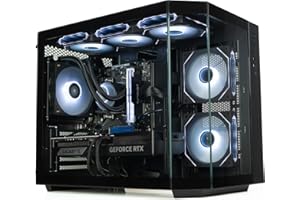 ionz Gaming PC Desktop Computer, Intel i5-12400F, RTX 5060, 120mm AIO, 16GB RAM, 1TB NVMe SSD, Windows 11, Black (Apex, Black)