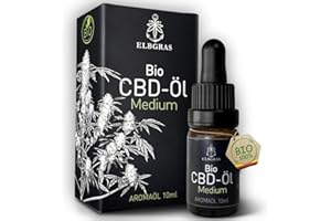 ‎ELBGRAS Bio CBD-Öl 20% - Deutsches Bio-Produkt – inklusive zusätzlichem Sprühkopf - Vollspektrum Hanf-Tropfen mit 2000mg Cannabidiol - Elbgras
